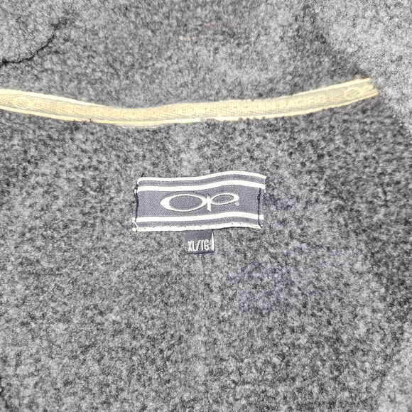 Vintage OP Ocean Pacific Polar Fleece Vest Mens Sz XL Full Zip Sleeveless Jacket - Picture 5 of 7